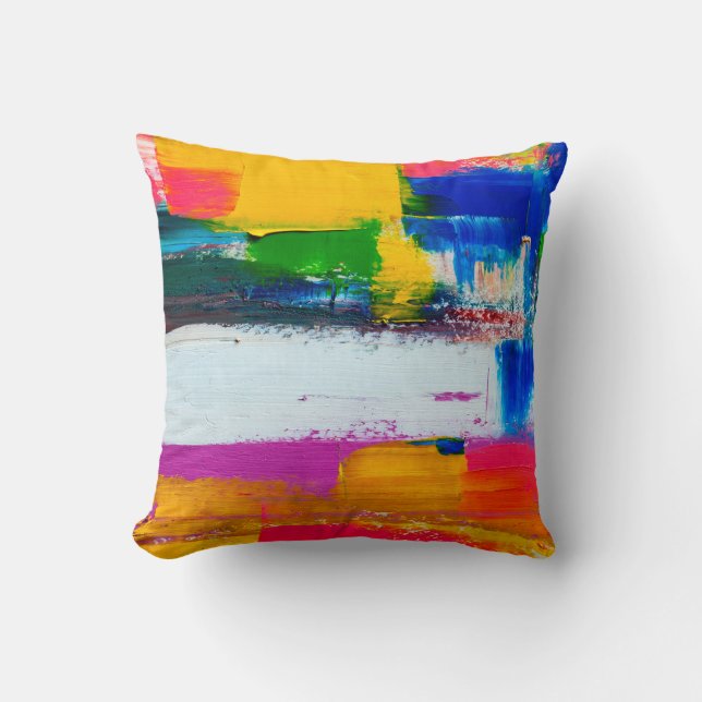 Coussin arrière - plan artistique Abstrait. Art moderne. M (Recto)