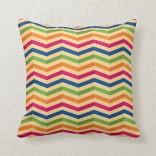 Coussin Arrière - plan avec des rayures dans rétro