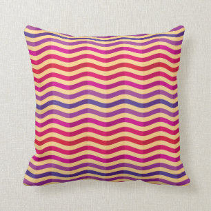 Coussin Arrière - plan avec des rayures dans rétros 3