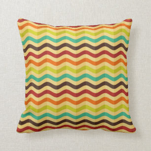 Coussin Arrière - plan avec des rayures dans rétros 4