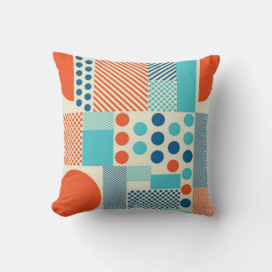 Coussin Arrière - plan avec formes géométriques, modèle d'