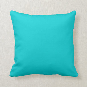 Coussin Arrière - plan couleur bleu turquoise Aqua Solid T