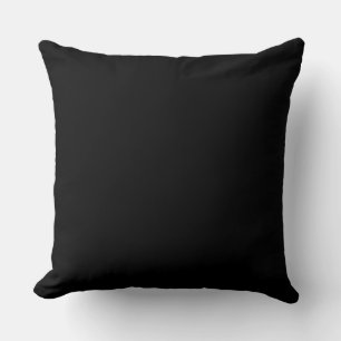 Coussin Arrière - plan couleur noire solide