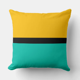 Coussin Arrière - plan couleur unie ambre et amazonite