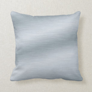 Coussin Arrière - plan d'apparence argenté brossé