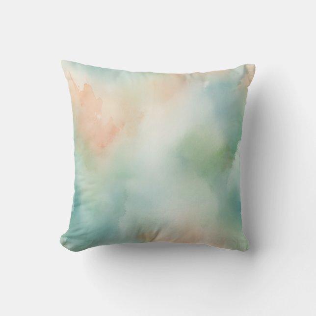 Coussin Arrière - plan d'aquarelle délicat avec lave Paste (Recto)