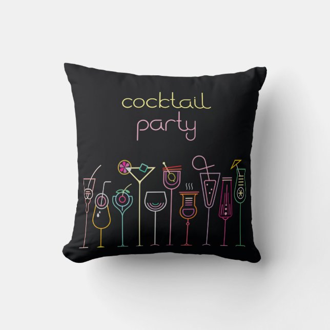 Coussin Arrière - plan de Cocktail (Recto)