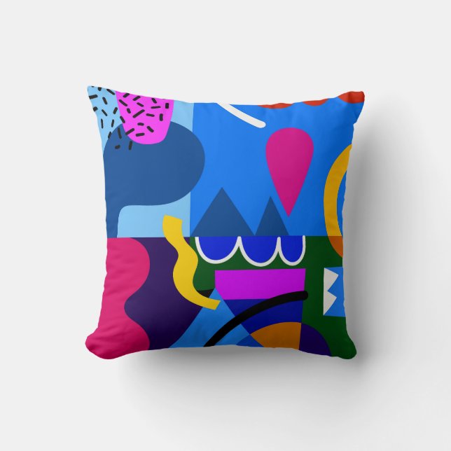 Coussin Arrière - plan de formes géométriques Abstraites c (Recto)