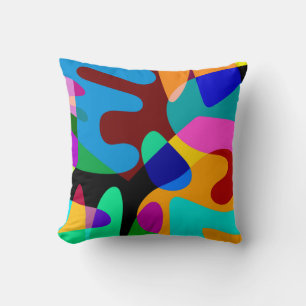 Coussin Arrière - plan de formes géométriques Abstraites c