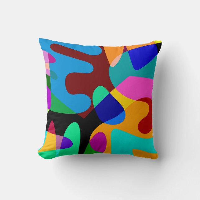 Coussin Arrière - plan de formes géométriques Abstraites c (Recto)