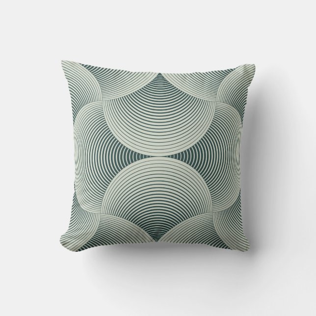 Coussin arrière - plan de grille de pétales géométriques o (Recto)