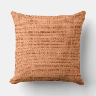 Coussin arrière - plan de linge de lit tangerine atomique