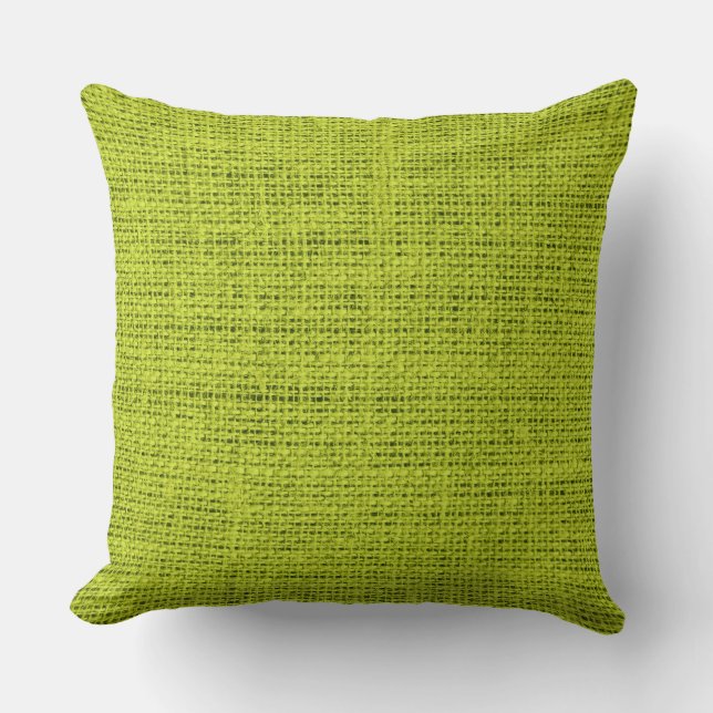 Coussin Arrière - plan de linge de toilette vert acide (Recto)