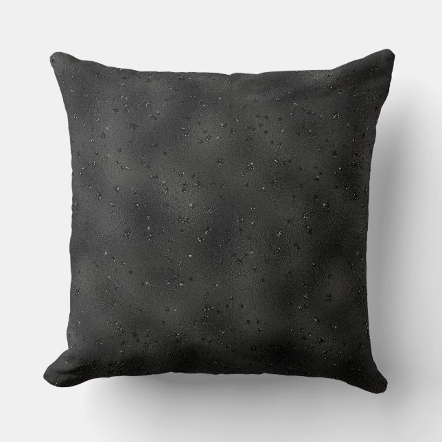 Coussin Arrière - plan de luxe en monochromie noir (Recto)