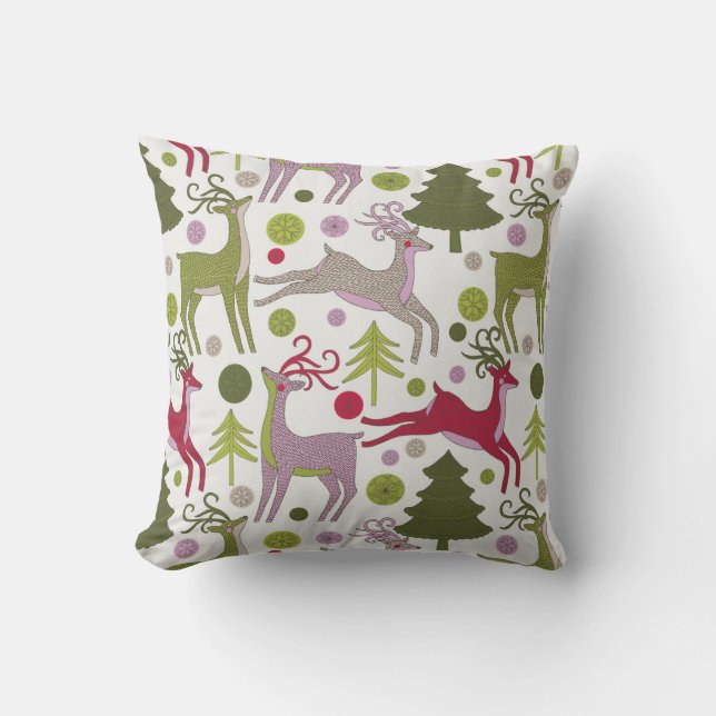 Coussin Arrière - plan de Noël : Conception de la saison d (Recto)