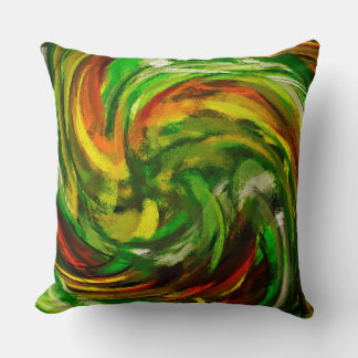 Coussin Arrière - plan de peinture colorée Abstrait Art Sw