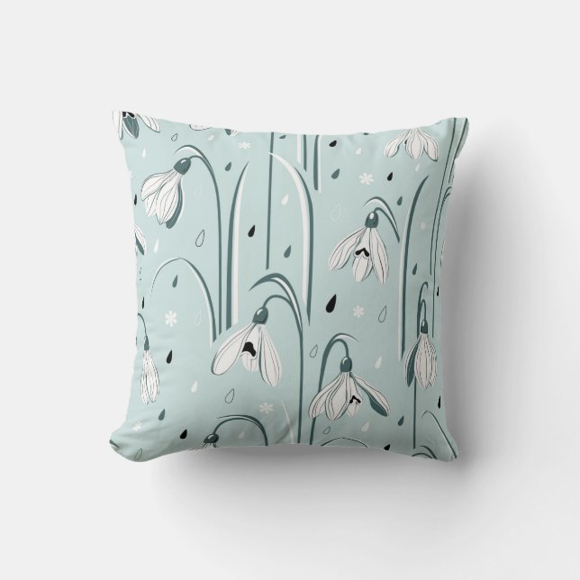 Coussin Arrière - plan de printemps avec des fleurs de nei (Recto)