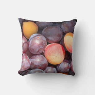 Coussin Arrière - plan de prune cerise