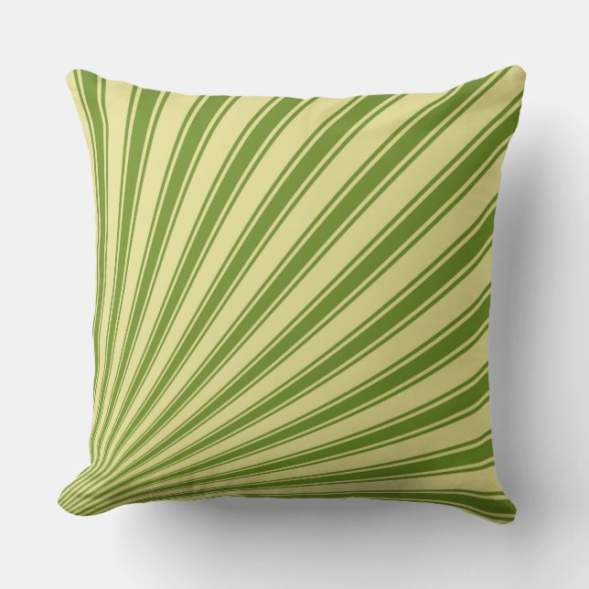 Coussin Arrière - plan de rayons solaires funky couleur ré (Recto)