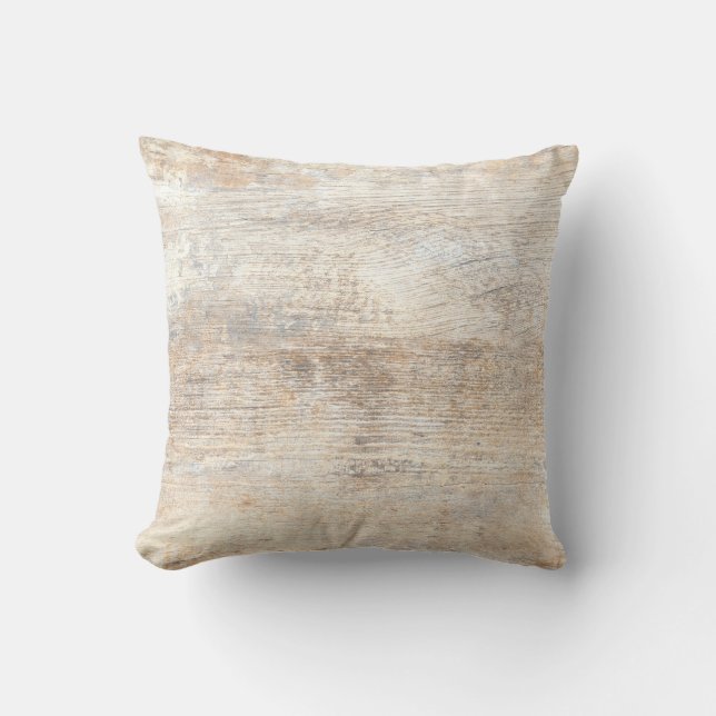Coussin Arrière - plan de texture de bois naturel, retour  (Recto)