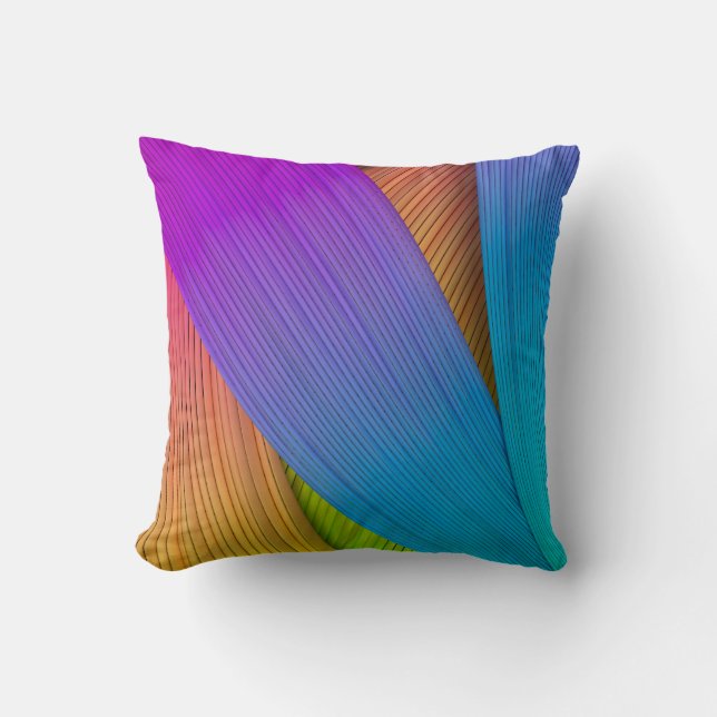 Coussin arrière - plan de vague Abstrait. Illustration 3D. (Recto)