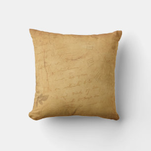 Coussin Arrière - plan écriture de fleurs d'image