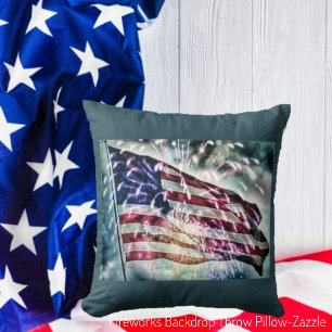 Coussin Arrière-plan Fireworks