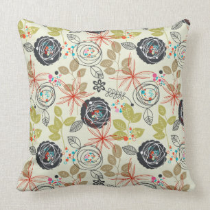 Coussin Arrière - plan floral