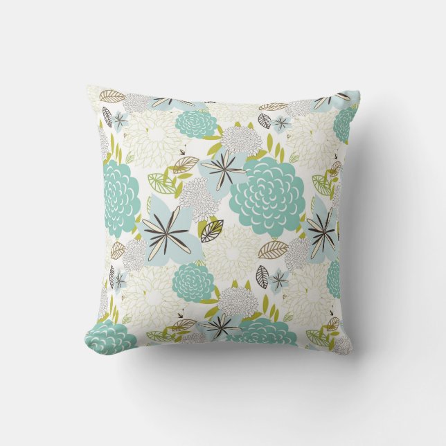 Coussin Arrière - plan floral 5 (Recto)