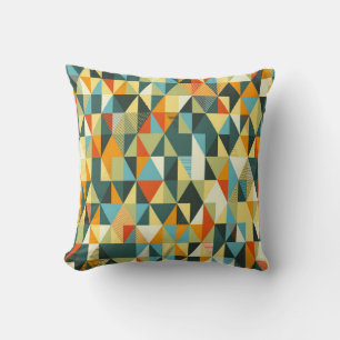 Coussin Arrière - plan géométrique moderne. motif plat Abs