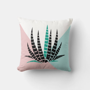 Coussin Arrière - plan géométrique moderne stylisé aloe ve