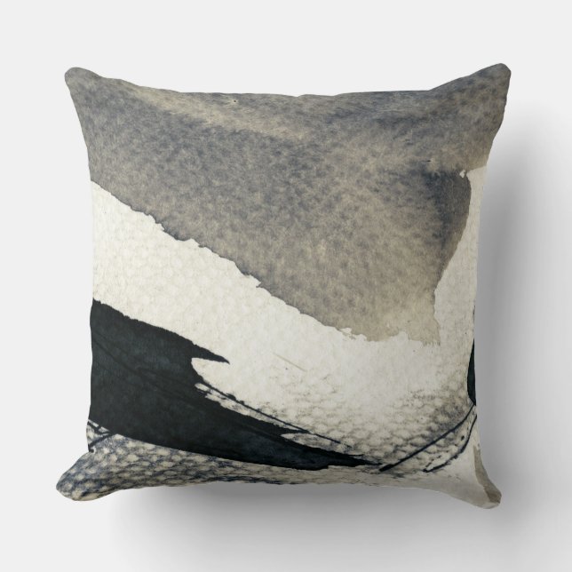 Coussin Arrière - plan grunge abstrait, texture d'encre. 4 (Recto)