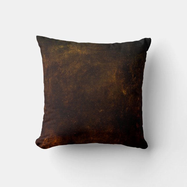 Coussin arrière - plan grunge Brown, texture noire artisti (Recto)