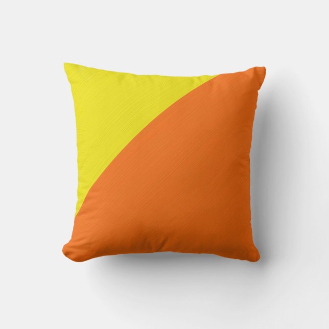 Coussin Arrière - plan jaune et orange clair (Recto)