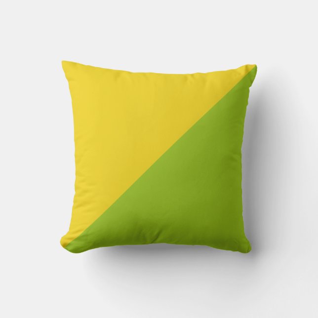 Coussin Arrière - plan jaune et vert clair (Recto)