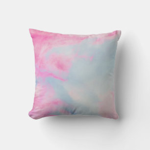 Coussin Arrière - plan MARBÉ ROSE ET BLEU