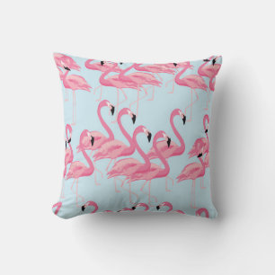 Coussin Arrière - plan motif sans couture d'oiseau flamand