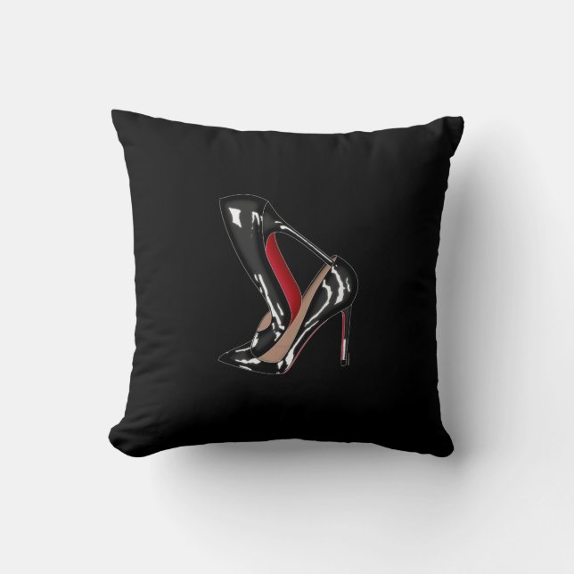 Coussin Arrière - plan noir EMPILÉ PAR LOUBOUTIN (Recto)