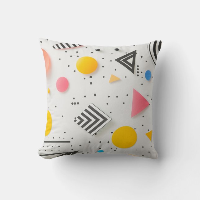 Coussin Arrière - plan optimisé de formes et de bandes (Recto)