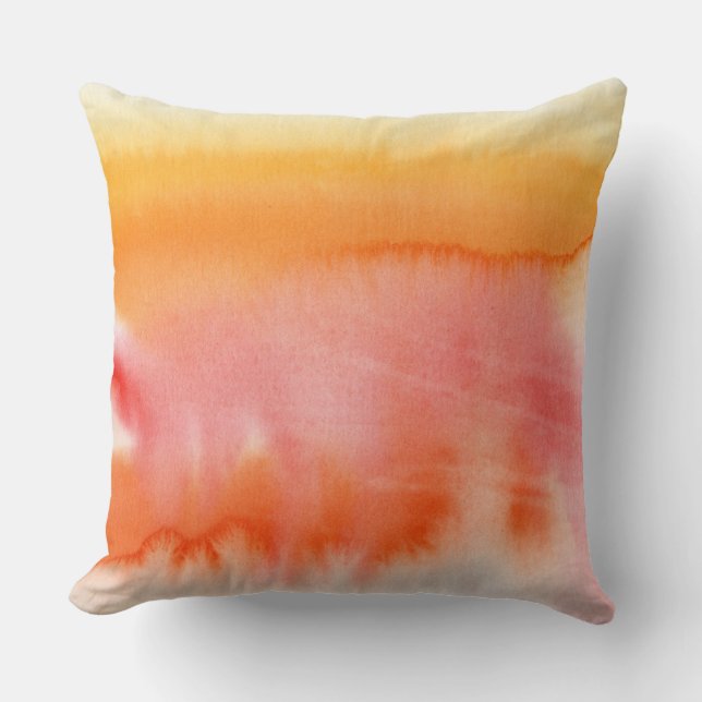Coussin Arrière - plan peint à la main 17 d'aquarelle (Recto)