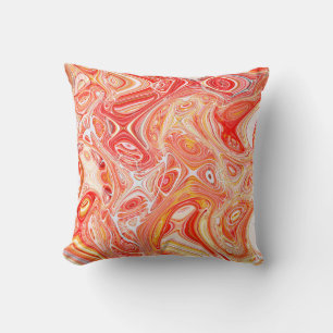 Coussin Arrière - plan psychédélique coloré en interweavi