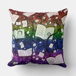 Coussin Arrière - plan Rainbow Books