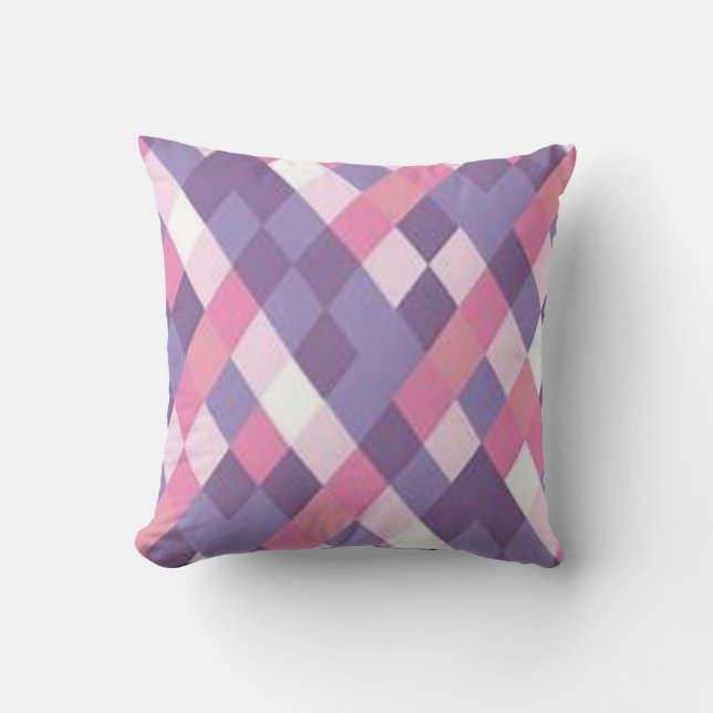 Coussin Arrière - plan rose Et Purpal (Recto)