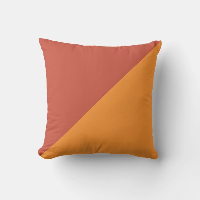 Coussin Arrière - plan rouge clair et orange (Recto)