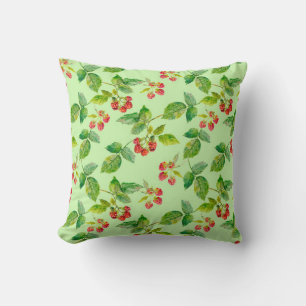 Coussin Arrière - plan sans couture avec baies saines - fr