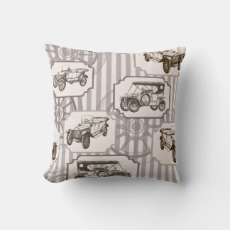 Coussin arrière - plan sans soudure vintage avec voiture r