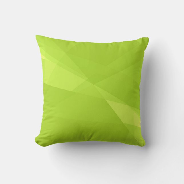 Coussin Arrière - plan simple de vert de chaux (Recto)