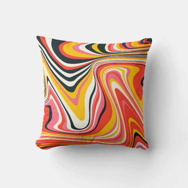 Coussin Arrière - plan super psychédélique. Abstrait color (Recto)