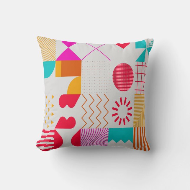 Coussin Arrière - plan tendance aux formes simples. Geo co (Recto)