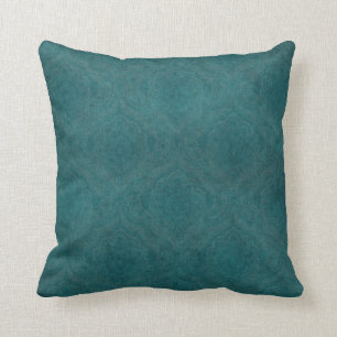 Coussin Arrière - plan turquoise foncé de motif